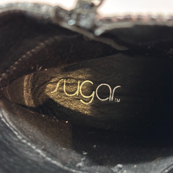 Sugar Women's Tula Ankle Booties Boots Western SZ 8 Snakeskin Pattern EUC - Picture 7 of 10